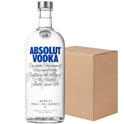 Absolut Vodka 1L Case (6x1L) – Easy Tiger